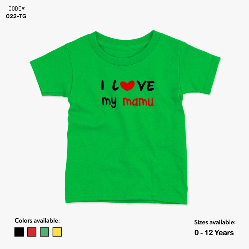 I Love My Mamu Tshirt | KidsFitter