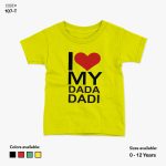 I Love My Dada Dadi Tshirt | KidsFitter