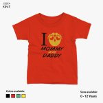 I Mommy And Daddy Tshirt | KidsFitter