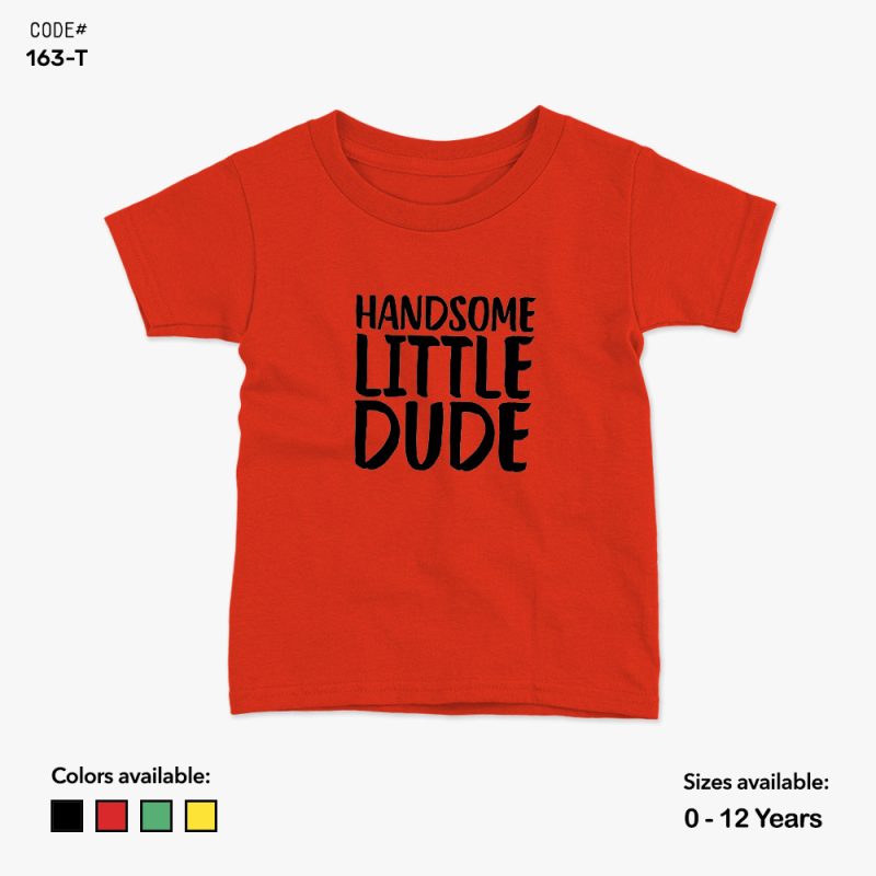 Handsome Little Dude Tshirt | KidsFitter