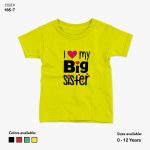 I Love My Big Sister Tshirt | KidsFitter