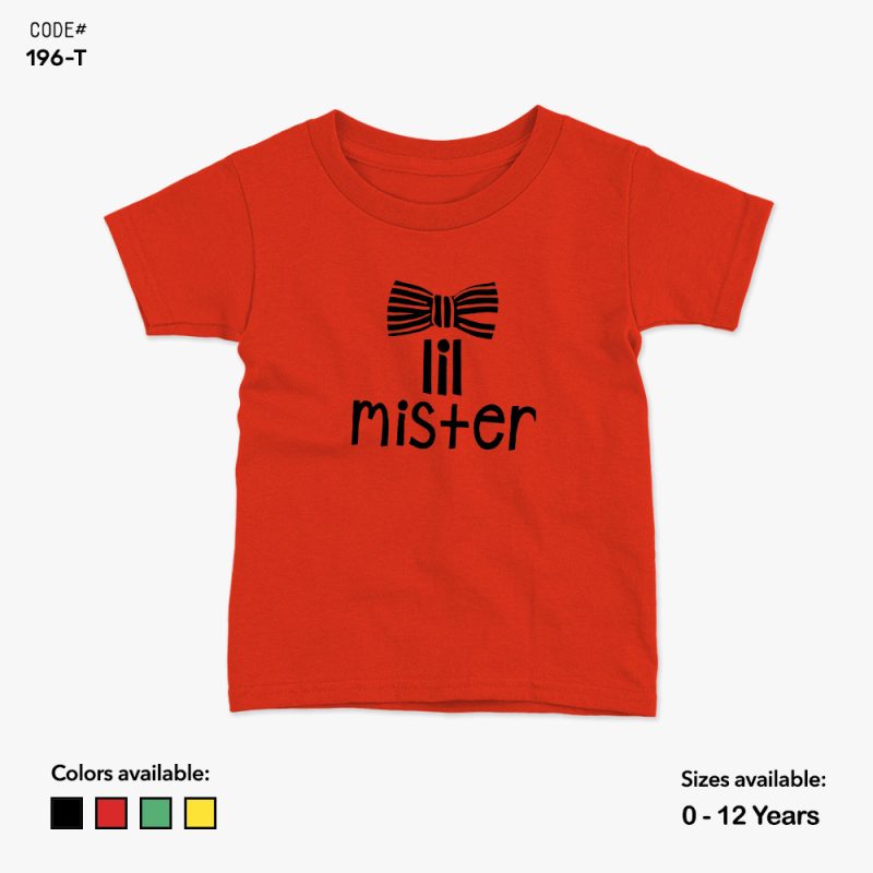 Little Mister Tshirt | KidsFitter