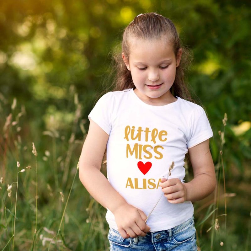 Little Miss Heart Custom Name (English - Urdu)