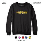 Adult Name Sweatshirt Black