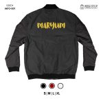 Adult Name Bomber Jacket Maroon