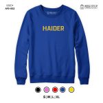 Adult Name Sweatshirt Blue