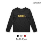 Kids Name Sweatshirt Black